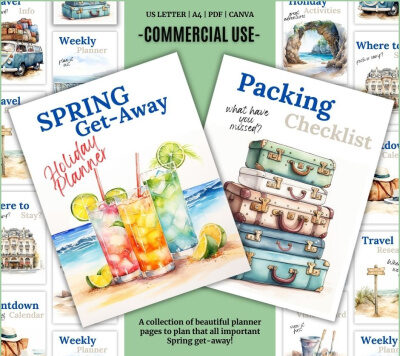 PLR Spring Get-Away Holiday Planner